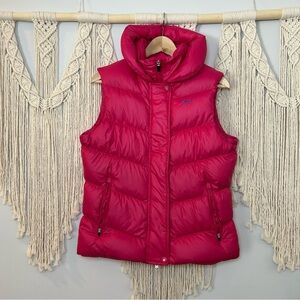 Nike Duck Down Filled Puffer Vest, Hidden Hood Women’s size medium EUC